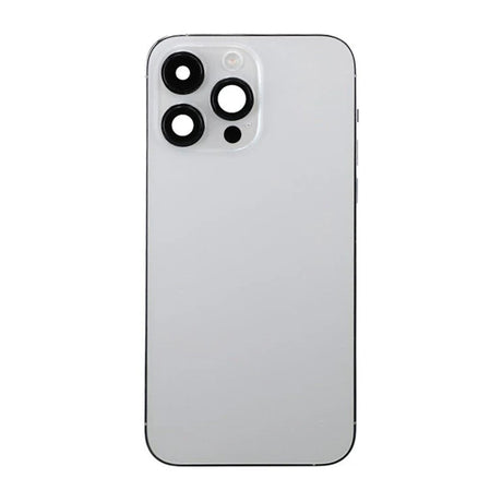 iPhone 14 Pro Max bakside med komplett ramme – Sølv