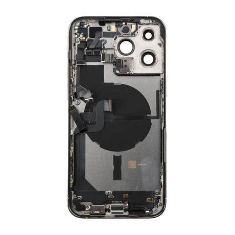 iPhone 14 Pro Max bakside med komplett ramme – Sølv