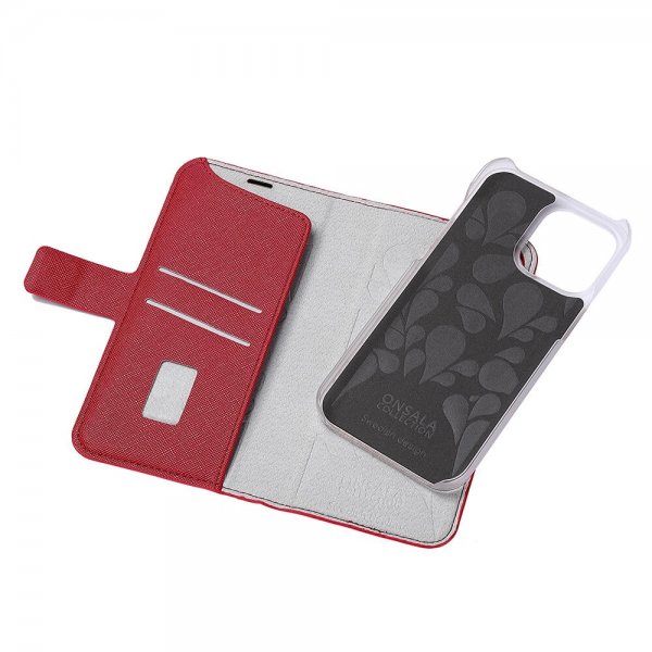 Onsala iPhone 14 Pro Max Etui Fashion Edition Avtakbart Deksel Rød