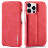 Lc.Imeeke iPhone 14 Pro Max Etui Flip Rød