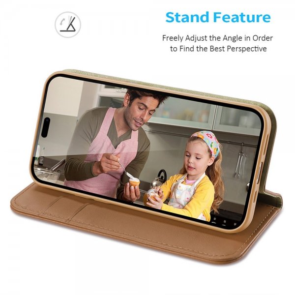 Dux Ducis iPhone 14 Pro Max Etui Hivo Series Brun
