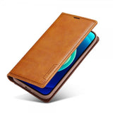 Lc.Imeeke iPhone 14 Pro Max Etui Kortlomme Utside Brun