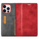 Lc.Imeeke iPhone 14 Pro Max Etui Kortlomme Utside Rød