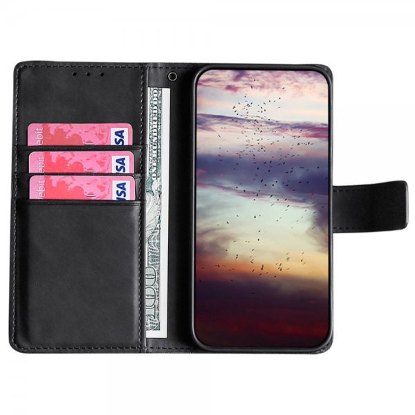 iPhone 14 Pro Max Etui Krokodillemønster Svart