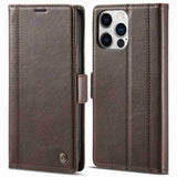 Lc.Imeeke iPhone 14 Pro Max Etui med Kortlomme Brun