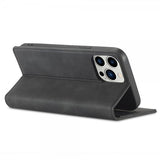 Lc.Imeeke iPhone 14 Pro Max Etui med Kortlomme flipp Svart