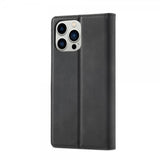 Lc.Imeeke iPhone 14 Pro Max Etui med Kortlomme flipp Svart