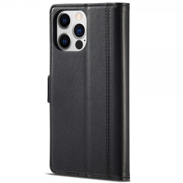 Lc.Imeeke iPhone 14 Pro Max Etui med Kortlomme Svart