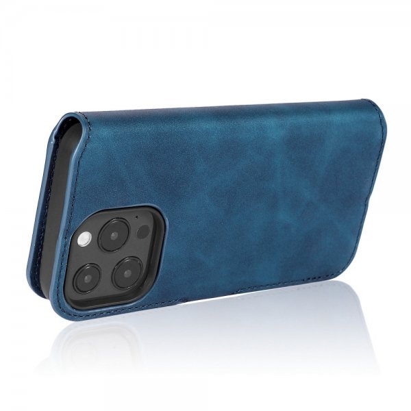 Dg.Ming iPhone 14 Pro Max Etui Retro Blå