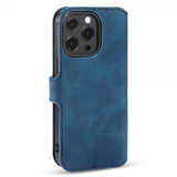 Dg.Ming iPhone 14 Pro Max Etui Retro Blå