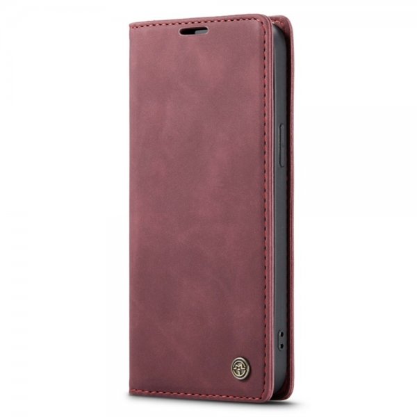 CaseMe iPhone 14 Pro Max Etui Retro Flip Rød