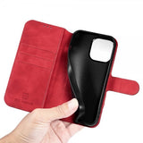 Dg.Ming iPhone 14 Pro Max Etui Retro Rød