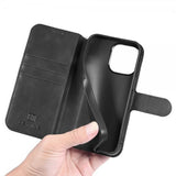 Dg.Ming iPhone 14 Pro Max Etui Retro Svart