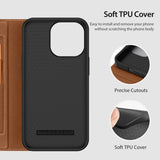 Dux Ducis iPhone 14 Pro Max Etui Skin X2 Series Brun