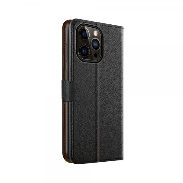 Xqisit iPhone 14 Pro Max Etui Slim Wallet Selection Svart
