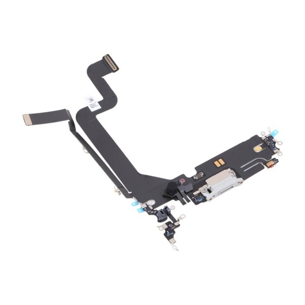 iPhone 14 Pro Max ladekontakt med flexkabel original - hvit