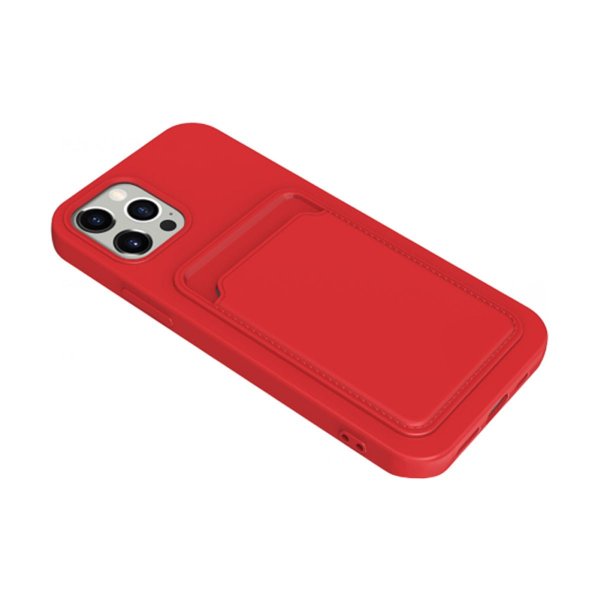 iPhone 14 Pro Max Deksel Kortholder Rød