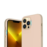 Rvelon iPhone 14 Pro Max Deksel Silikon Beige
