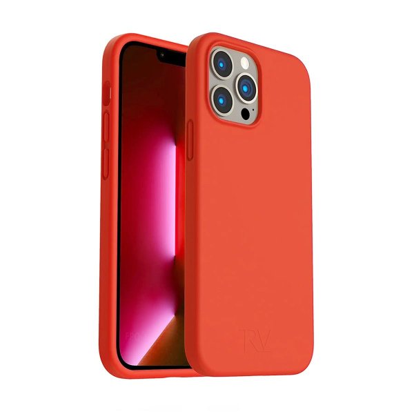Rvelon iPhone 14 Pro Max Deksel Silikon Rosa
