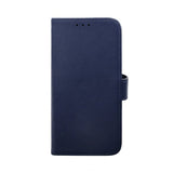 Rvelon iPhone 14 Pro Max Etui Ekte Skinn Blå