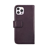 Rvelon iPhone 14 Pro Max Etui Ekte Skinn Lilla