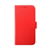 Rvelon iPhone 14 Pro Max Etui Ekte Skinn Rød