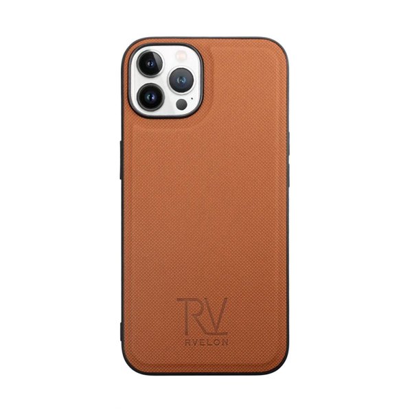 Rvelon iPhone 14 Pro Max Etui Detachable Wallet Case Brun