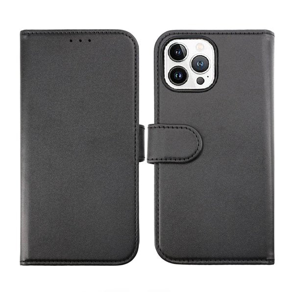 Rvelon iPhone 14 Pro Max Etui Detachable Wallet Case Svart