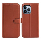 iPhone 14 Pro Max Etui med Stativ Brun