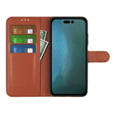 iPhone 14 Pro Max Etui med Stativ Brun