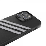 Adidas iPhone 14 Pro Max Deksel 3 Stripes Snap Case Svart Hvit