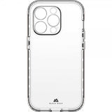 Black Rock iPhone 14 Pro Max Deksel 360° Real Glass Case Svart Klar