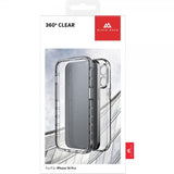 Black Rock iPhone 14 Pro Max Deksel 360° Real Glass Case Svart Klar