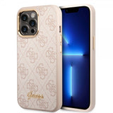 Guess iPhone 14 Pro Max Deksel 4G Logo Rosa