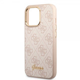 Guess iPhone 14 Pro Max Deksel 4G Logo Rosa