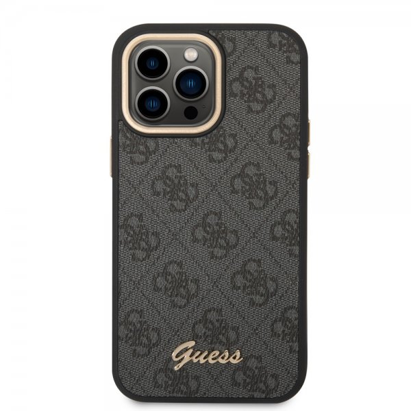 Guess iPhone 14 Pro Max Deksel 4G Logo Svart