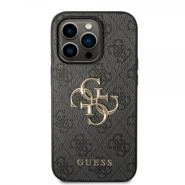 Guess iPhone 14 Pro Max Deksel Big Metal Logo Grå