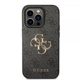 Guess iPhone 14 Pro Max Deksel Big Metal Logo Grå