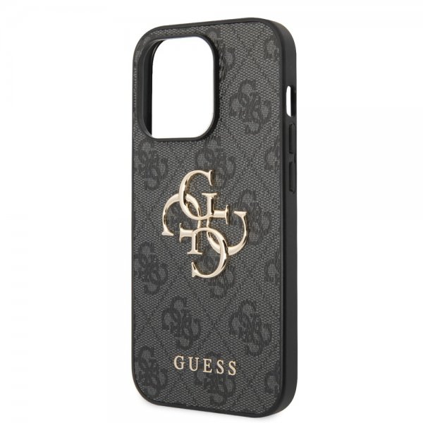 Guess iPhone 14 Pro Max Deksel Big Metal Logo Grå