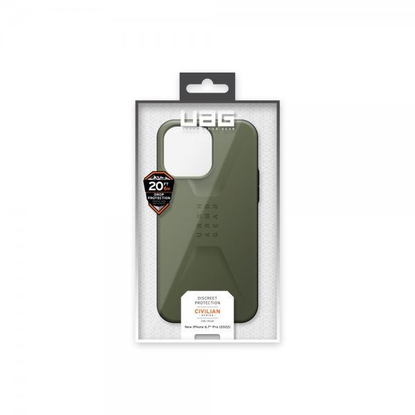 Urban Armor Gear (UAG) iPhone 14 Pro Max Deksel Civilian Olive