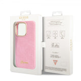 Guess iPhone 14 Pro Max Deksel Croco Rosa
