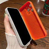 iPhone 14 Pro Max Deksel Down Jacket Design Oransje