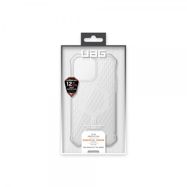 Urban Armor Gear (UAG) iPhone 14 Pro Max Deksel Essential Armor MagSafe Frosted Ice