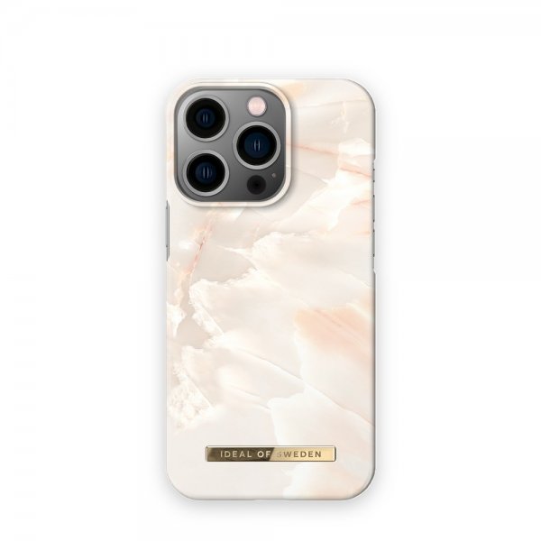 Ideal of Sweden iPhone 14 Pro Max Deksel Fashion Case MagSafe Rose Pearl Marble