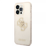 Guess iPhone 14 Pro Max Deksel Full Glitter Gull