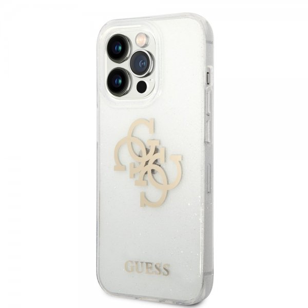 Guess iPhone 14 Pro Max Deksel Full Glitter Transparent