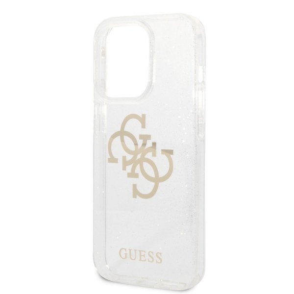 Guess iPhone 14 Pro Max Deksel Full Glitter Transparent