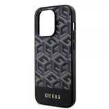 Guess iPhone 14 Pro Max Deksel G Cube MagSafe Svart