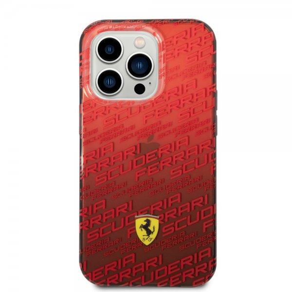Ferrari iPhone 14 Pro Max Deksel Gradient Scuderia Rød