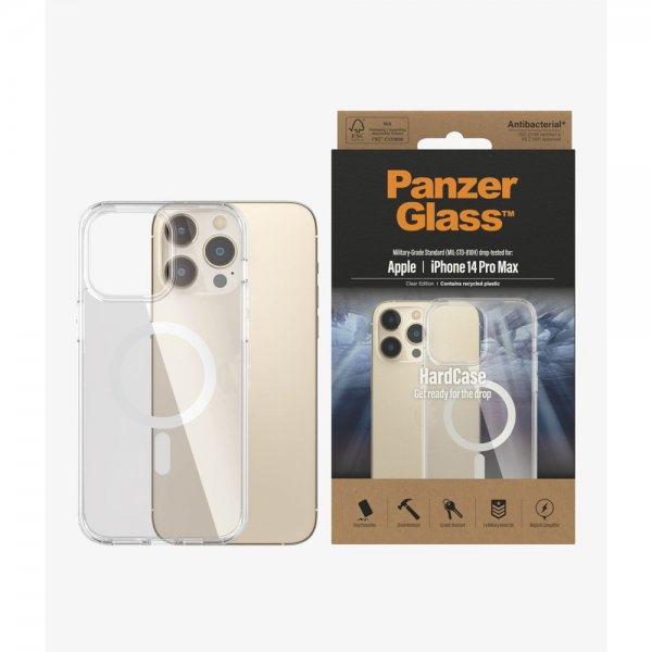 PanzerGlass iPhone 14 Pro Max Deksel HardCase MagSafe Transparent